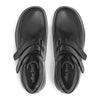 NEW FEET støvle i sort skind med stretch,