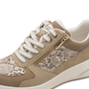 Tamaris Sneaker med Lynlås Beige – 1-23754-45-483