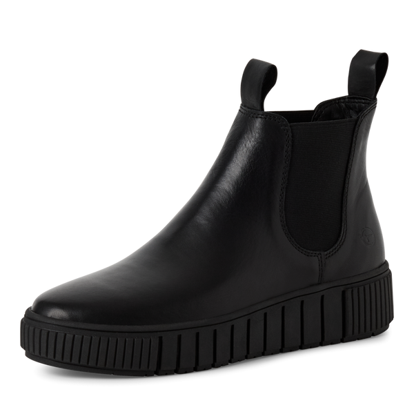 Tamaris Chelsea Boot – Udskiftelig Indersål & Grov Sål – Sort (1-25403-43-003)