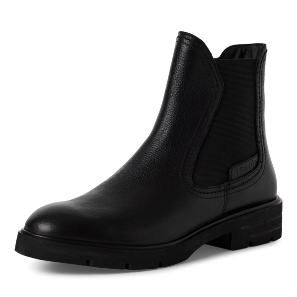 Tamaris Chelsea Boot – Touchit Komfort & Blockhæl – Sort (1-25422-45-001)