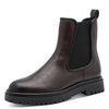 Tamaris Chelsea Damestøvle Brun med Chunky Sål – 25477-303