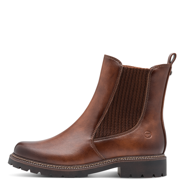 Tamaris Chelsea Boot – Ruskind & Læder – Brun (1-25483-45-305)