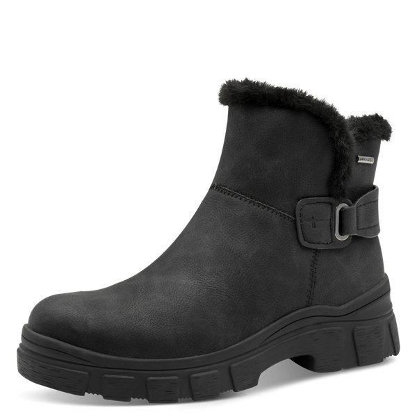 Tamaris Sort Støvle med Varm Foring, Duotex og Antislide Sål (1-26825-45-001)