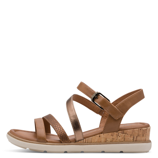 Tamaris 28713-305 Cognac – Elegant og Komfortabel Damesandal
