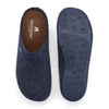 SHEPHERD blå uld tøffel med slidstærk sål