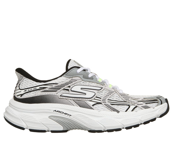 Skechers Slip-Ins Arch Fit Damesneaker Hvid/Sort – 129223-WBK