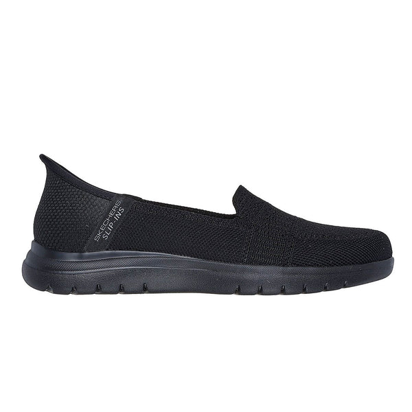 SKECHERS sort tekstil Slip-Ins ballerin