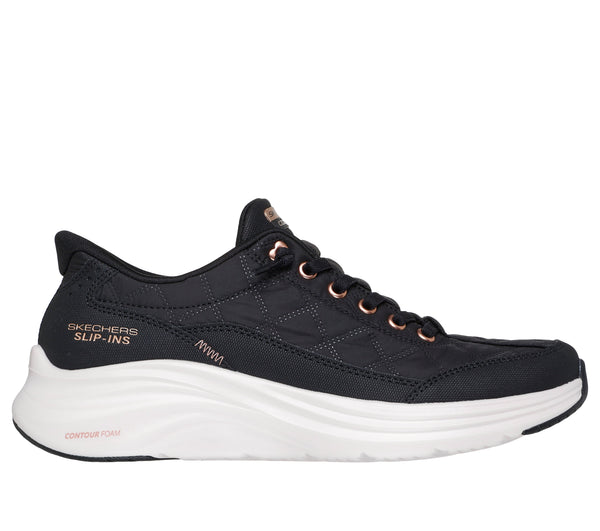 Skechers Slip-Ins Cozy Fit Damesneaker Sort/Rosaguld – 150413-BKRG