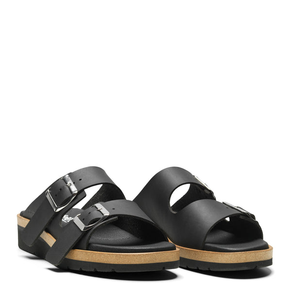 New Feet 202-68-610 Sort – Komfortabel Damesandal Medium Læst