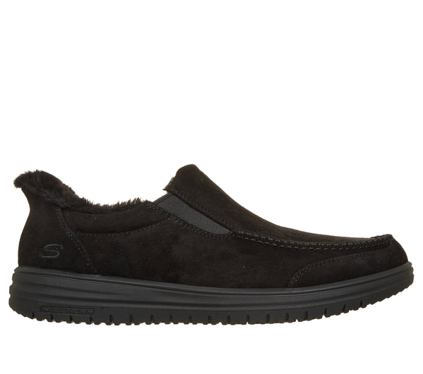 Skechers Herrehjemmesko Sort med Varmt Foer – 205606-BBK