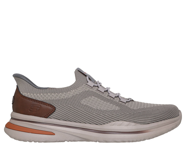 Skechers Slip‑ins Herre Beige – Komfortabel hverdagssko med let pasform | 211207/TPE