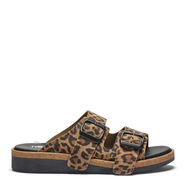 New Feet 221-33-9535 Sand Print – Damesandal Medium Læst