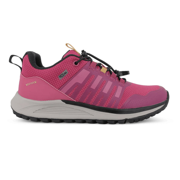 GREEN COMFORT fuxia snøresko i mesh og tex