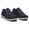 NEW FEET blå nubuck med mesh og lynlås