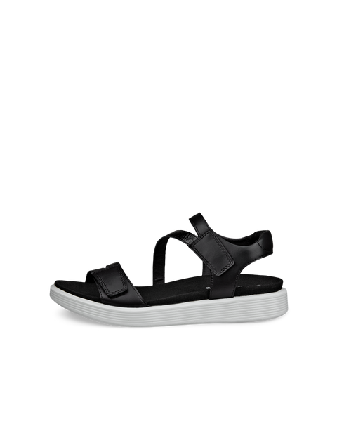 ECCO Soft 3-Strap W 238803/51052 Sort – Komfortabel Damesandal med Velcro