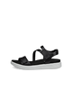 ECCO Soft 3-Strap W 238803/51052 Sort – Komfortabel Damesandal med Velcro