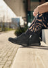 New Feet Damestøvle Sort Slim med TEX og Dobbelt Lynlås – 242-25-1510