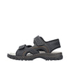 Rieker Herresandal 25053/00 Sort – Let og Komfortabel Sandal
