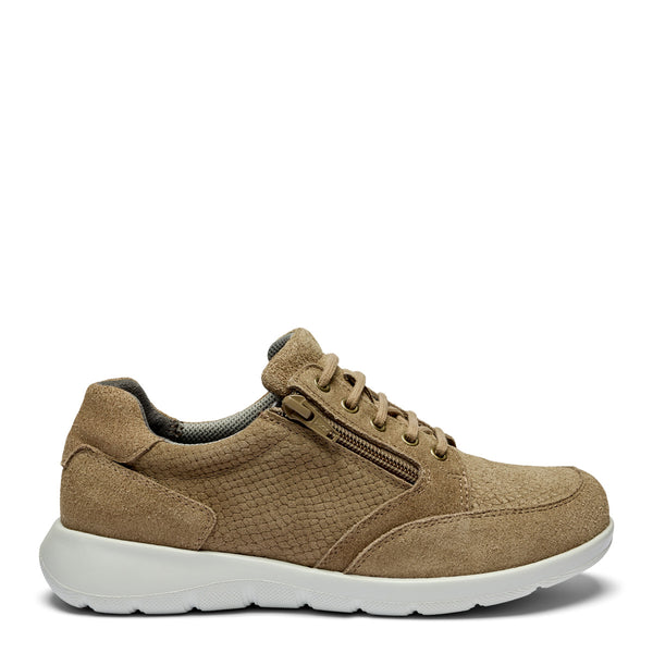 New Feet Damesneaker Taupe med Lynlås – 251-24-1935