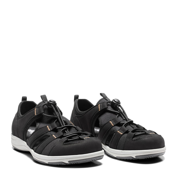 New Feet 251-28-1510 Sort Nubuck – Komfortabel Damesko