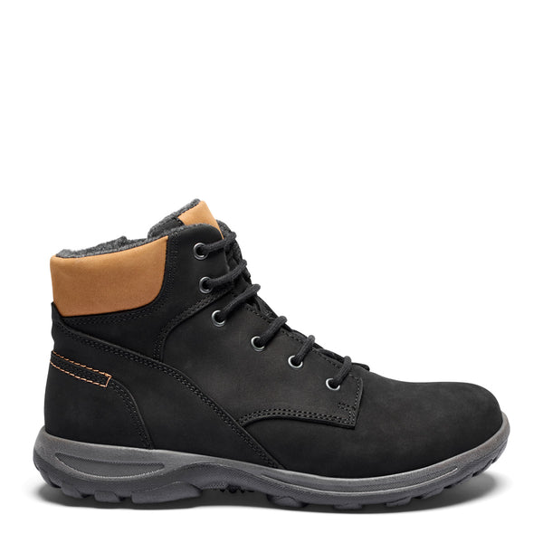 New Feet Damestøvle Sort Oil Skind med TEX-membran – 252-19-310