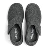 New Feet 252-25-911 dame hjemmesko i wool antracit filt med velcro – varm, komfortabel og støttende