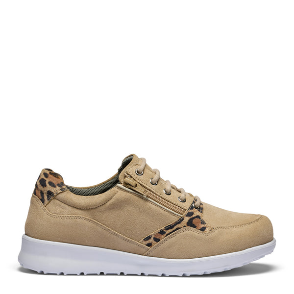 New Feet 261-14-1735 Sand Suede – Komfortabel Damesko Wide