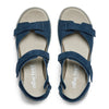 New Feet 261-18-1540 Blå Nubuck – Komfortabel Damesandal Wide