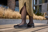New Feet Damesko Sort Kroko Wide Fit med TEX-membran – 261-46-1910