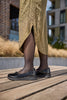 New Feet Damesko Sort Kroko Wide Fit med TEX-membran – 261-46-1910