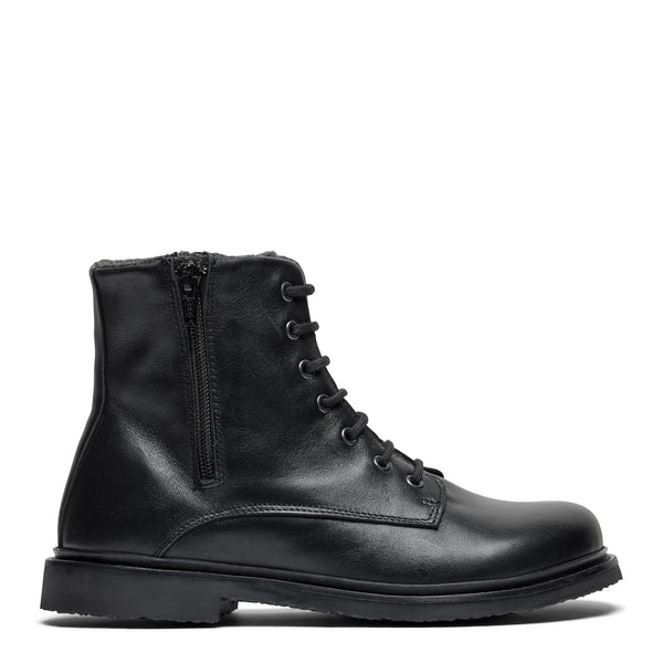 New Feet damestøvle sort med TEX, dobbel lynlås og wide pasform – 262-21-110