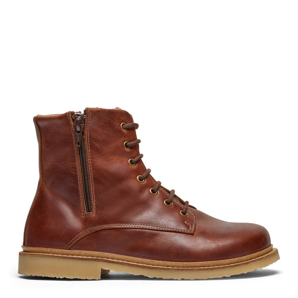 New Feet Damestøvle Brun Wide Fit med TEX-membran – 262-21-134