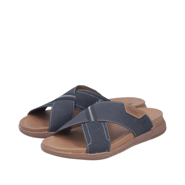 Rieker Herresandal 27080/14 Blå – Let og Komfortabel Sandal