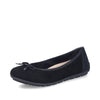 Rieker 43850-01 Sort – Komfortabel Ballerina til Dame