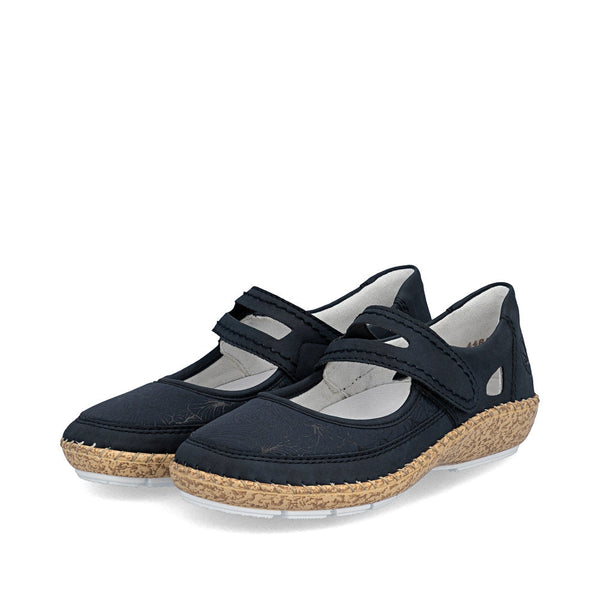 Rieker Damesko 44859/14 Navy – Let og Komfortabel Sko