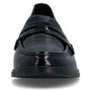 Rieker Loafers Dame – Sort Lak (Model 46254-10) | Komfortable og stilfulde