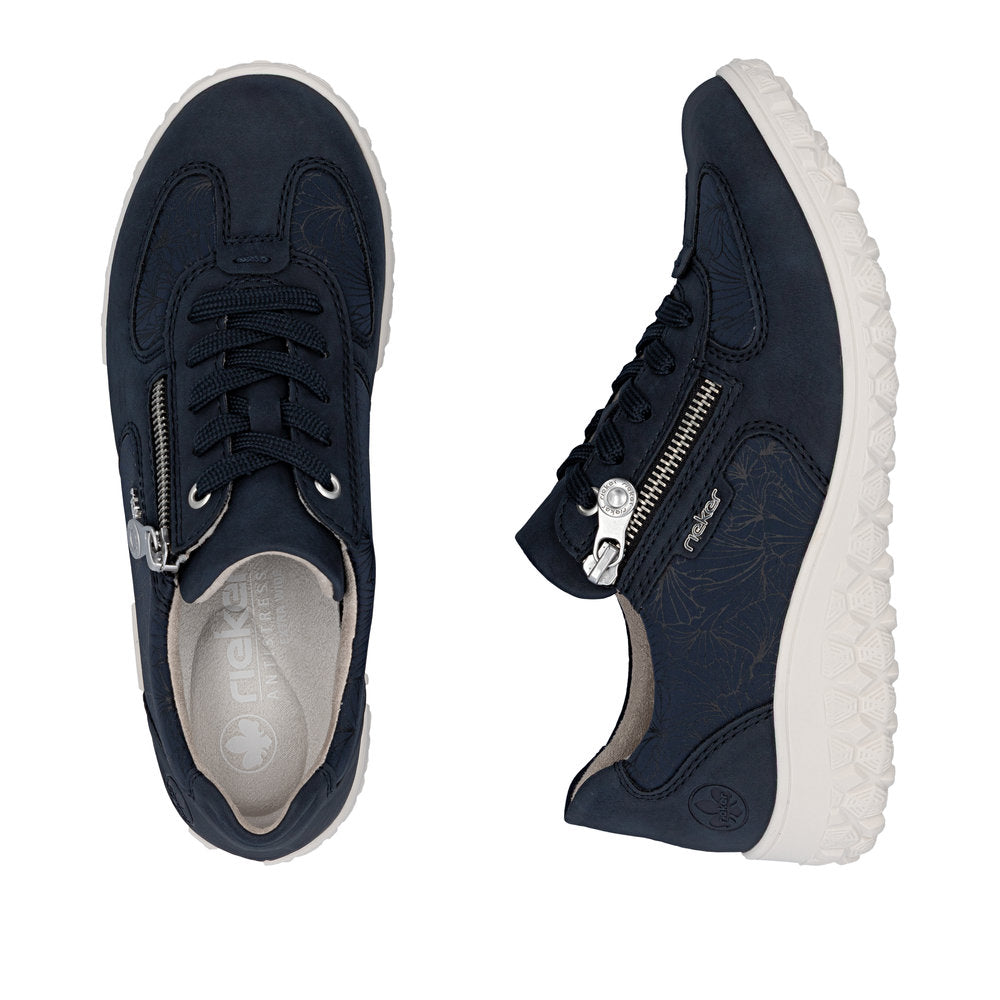 Scarpe Smart Slip On Dettagliate Brogue Rieker Da Donna 53776 Scarpe Smart Slip On Dettagliate Brogue Rieker Da Donna 53776