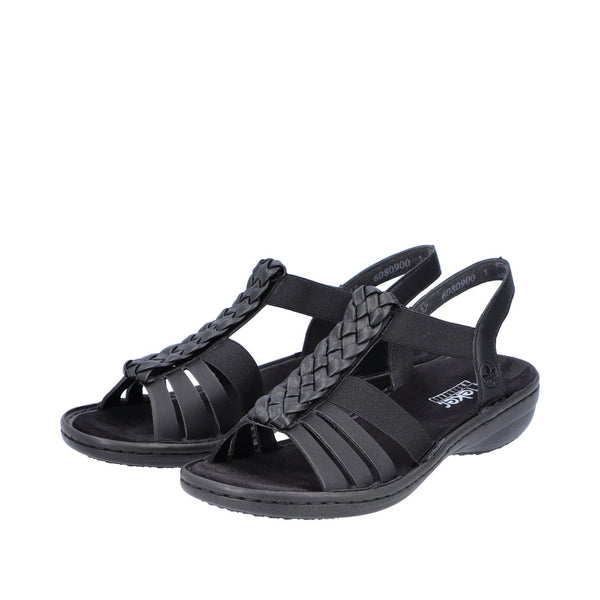 Rieker Damesandal Sort – 60809-00