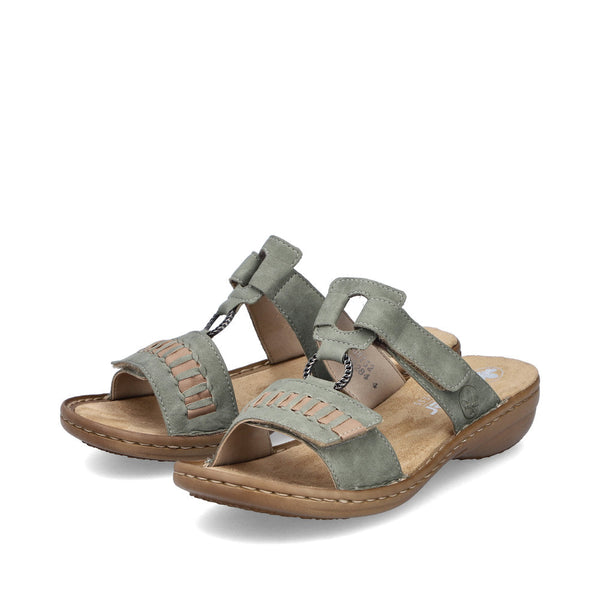 Rieker 60881/52 Grøn – Komfortabel og Let Damesandal