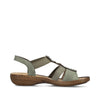 Rieker Damesandal 60883/52 Grøn – Komfortabel og Elegant Sandal