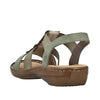 Rieker Damesandal 60883/52 Grøn – Komfortabel og Elegant Sandal