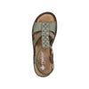 Rieker Damesandal 60883/52 Grøn – Komfortabel og Elegant Sandal