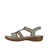 Rieker Damesandal 60883/52 Grøn – Komfortabel og Elegant Sandal
