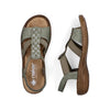 Rieker Damesandal 60883/52 Grøn – Komfortabel og Elegant Sandal