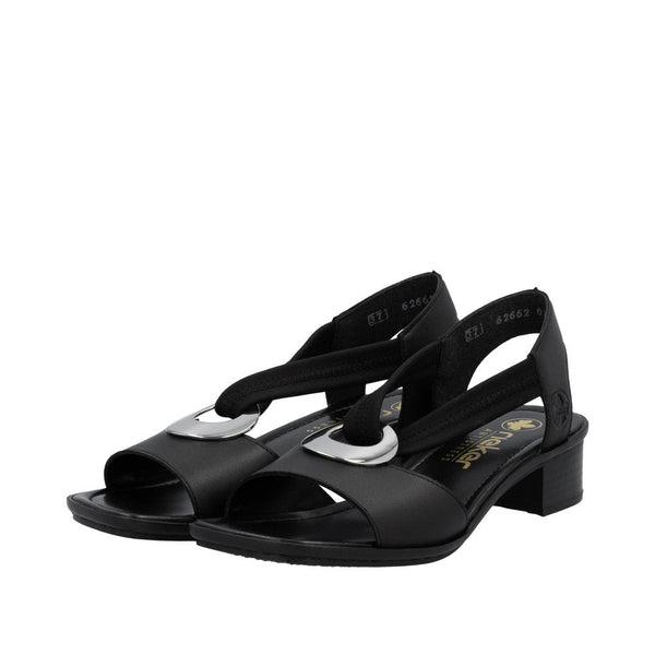 Rieker 62662/01 Sort – Komfortabel og Let Damesko