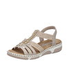 Rieker 66201/62 Beige/Ginger – Komfortabel og Let Damesandal
