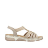 Rieker 66201/62 Beige/Ginger – Komfortabel og Let Damesandal