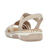 Rieker 66201/62 Beige/Ginger – Komfortabel og Let Damesandal