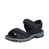 Rieker 68852-00 Sort – Komfortabel Damesandal