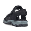 Rieker 68852-00 Sort – Komfortabel Damesandal